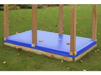 ACTIVE Sandkastenabdeckung, blau, für Turm+Anbau 98x171cm
