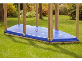 ACTIVE Sandkastenabdeckung, blau, für Turm+Anbau+Schiff 98x237cm