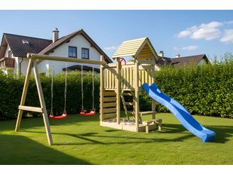 ACTIVE Spielturm Lunoo Play+ Kiefer 354x334x260cm