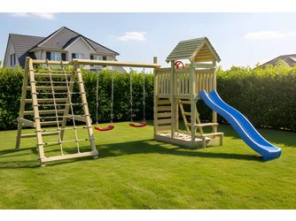 ACTIVE Spielturm Lunoo Pro Kiefer 447x334x260cm