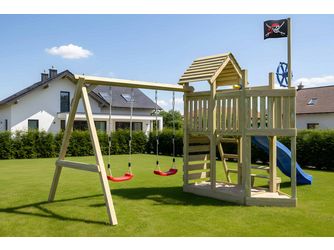 ACTIVE Spielturm Maroo Play+ Kiefer 483x251x302cm