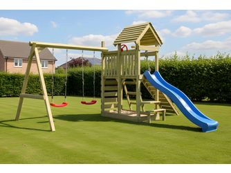 ACTIVE Spielturm Venturoo Play+ Kiefer 421x334x260cm