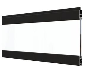 ALU-FENCE Creativprofil Glas Anthrazit 184cm Sicherheitsglas 6mm (ESG)