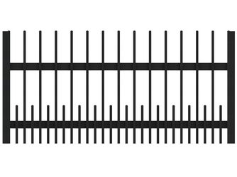 Sichtschutzzaun Aluminium Anthrazit "ALU-FENCE SQUARE"
