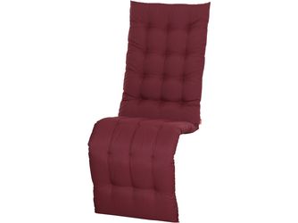 ATRIA Relaxauflage 170cm Einfarbig rotes Design, 100% recycelter Polyester