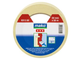 Abdeckband KOMFORT 30mmx50m, Flachkrepp ca. 60 g/m², cremefarben