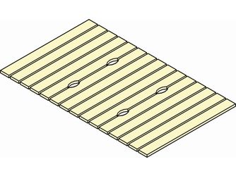 Abdeckung für Sandkasten Barney, 207x125cm, KDI grün