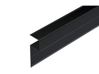 Abschlussleiste schwarz 25x72x4000