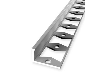 Abschlussprofil PF 311 G geschlossen gestanzt 22,5x15,5x1,5mm 14mm 2,5m Alu eloxiert silber