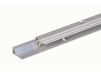 Abschlussprofil Pro, Set f.Beläge7-15mm, Alu blank+ Alu silber elox., LxB 900x22mm