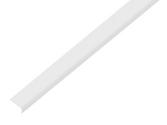 Abschlussprofil, rund, selbstklebend, Kst. weiß, LxBxHxS 1000x19x7x1mm Abschlussprofil, rund, selbstklebend, Kst. weiß, LxBxHxS 1000x19x7x1mm