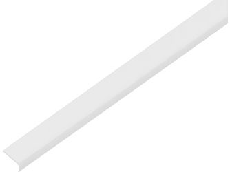 Abschlussprofil, rund, selbstklebend, Kst. weiß, LxBxHxS 2600x19x7x1mm Abschlussprofil, rund, selbstklebend, Kst. weiß, LxBxHxS 2600x19x7x1mm