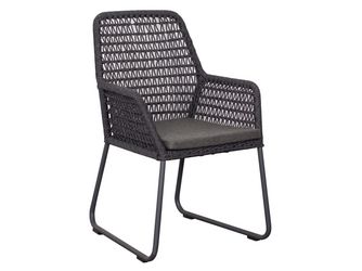 Adora Diningsessel Rope black dark grey