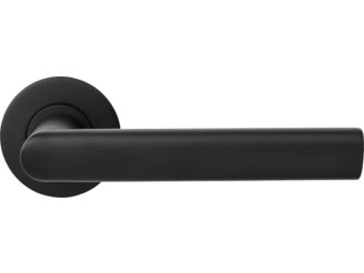 Advantage Rosettengarnitur "L-Form TRE" BB, Tiefschwarz, Nylon Unterkonstruktion, Ø55mm