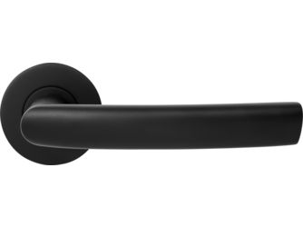 Advantage Rosettengarnitur "S-Form TRE" BB, Tiefschwarz, Nylon Unterkonstruktion, Ø55mm