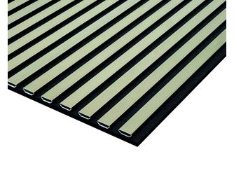 Akustikplatte PET+ALU 572,5x17mm Alu Inox X31 eloxiert, 240cm