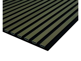 Akustikplatte PET+ALU 572,5x17mm Alu bronze C33 eloxiert, 240cm