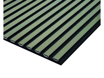 Akustikplatte PET+ALUp 565x17mm Alu Inox X31 pulverbeschichtet, 240cm