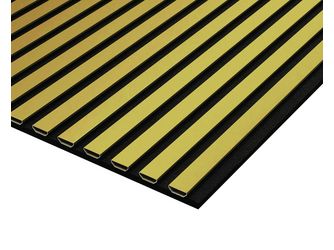 Akustikplatte PET+ALUp 565x17mm Alu gold C3 pulverbeschichtet, 240cm