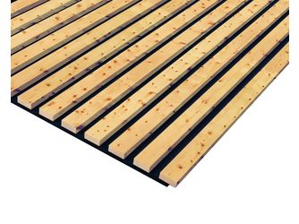 Akustikplatte PET+Zirbe 572,5x18mm Zirbe roh, 240cm