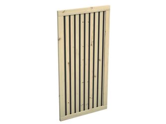 Tor Sichtschutzzaun Fichte KDI Schwarz "Almeria"