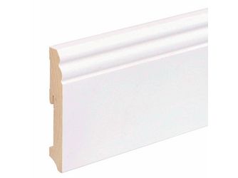 Altdeutsches Profil 18x115mm 2,4m Massivholz weiß lackiert RAL9010