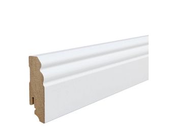 Altdeutsches Profil 18x70mm 2,4m MDF weiß foliert RAL9016