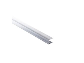 Alu 16 Abschlussprofil gebohrt 1200mm weiß mit Ablauföffnungen