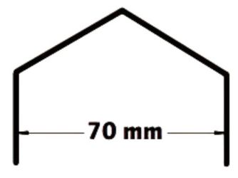 Alu-Abdeckleiste Nordheide 1,80m