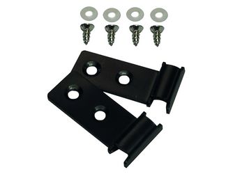 Alu-Abdeckleisten-Clips anthr. 2 Stück inkl Schrauben