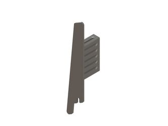 Alu-CLADDING Cono Kappe rechts schwarz (10 Stk./ Pack), Endkappe
