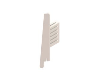 Alu-CLADDING Cono Kappe rechts weiß (10 Stk./ Pack), Endkappe