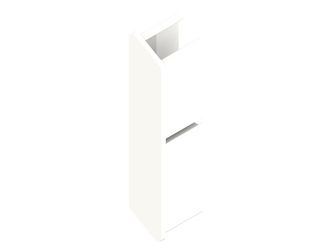Alu-CLADDING Rhombus B Kappe links Weiß (10 Stk./ Pack), Endkappe