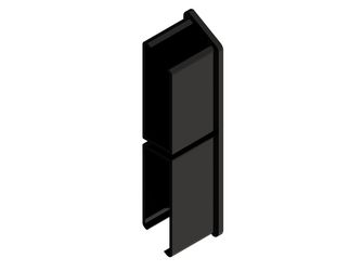 Alu-CLADDING Rhombus B Kappe rechts Sch. (10 Stk./ Pack), Endkappe