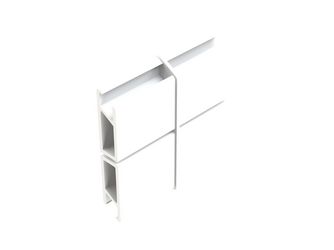 Alu-CLADDING Rhombus B Verbinder Weiß (10 Stk./ Pack)