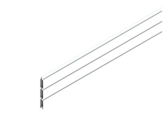 Alu-Fence Cube Lamelle Weiß 184cm ALU