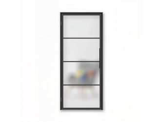 Ganzglastür inkl. Beschlagset Satiniert Typ 9 "LOFT+MEHR 90"