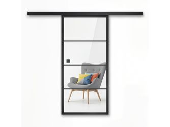 Glasschiebetür Klar Typ 9 "LOFT+MEHR 180"