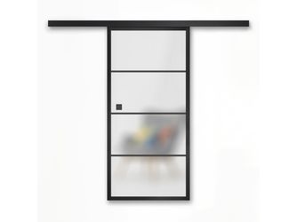 Glasschiebetür Satiniert Typ 9 "LOFT+MEHR 180"