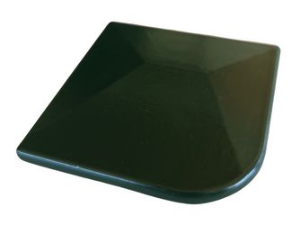 Alu-Kappe glatt mit Überstand, für Eckpfosten 60x60mm, Grün