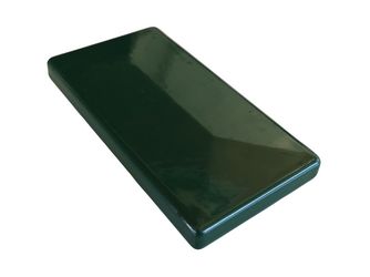 Alu-Kappe glatt mit Überstand, für Pfosten 60x40mm, Grün