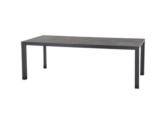 Alu-Tisch London 220x100cm Gestell aus Aluminium , Tischplatte aus Keramik