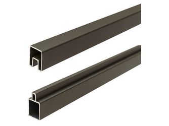 Aluminium-Abschlussleisten Start & Abschluss Set anthr. 32/25x20x1800mm Aluminium