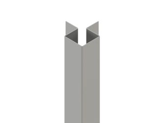 Aluminium-Eckprofil 1 Weißaluminium 35x45mm, 3m