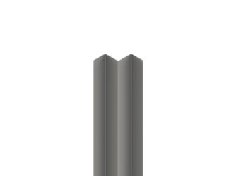 Aluminium Inneneckprofil 1 Weißaluminium 35x31mm, 3m