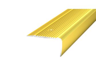 Aluminium-Treppenkantenprofil NOVA - gelocht 45x23x1000mm, gold Aluminium-Treppenkantenprofil NOVA - gelocht 45x23x1000mm, gold