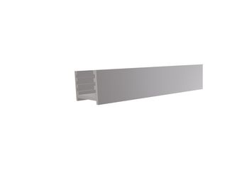 Aluminium-Wandprofil f. Steckzaunserien anthr. 20x20x2000mm inkl Abstandhalter