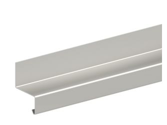 Aluminium Übergangsprofil 1 Weißaluminium 32x22mm, 3m