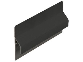 Anschlussprofil Graphitschwarz - Classic (mit Holzmaserung) 600cm
