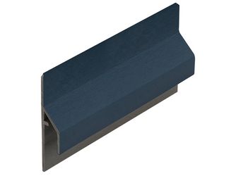Anschlussprofil Stahlblau - Classic (mit Holzmaserung) 600cm